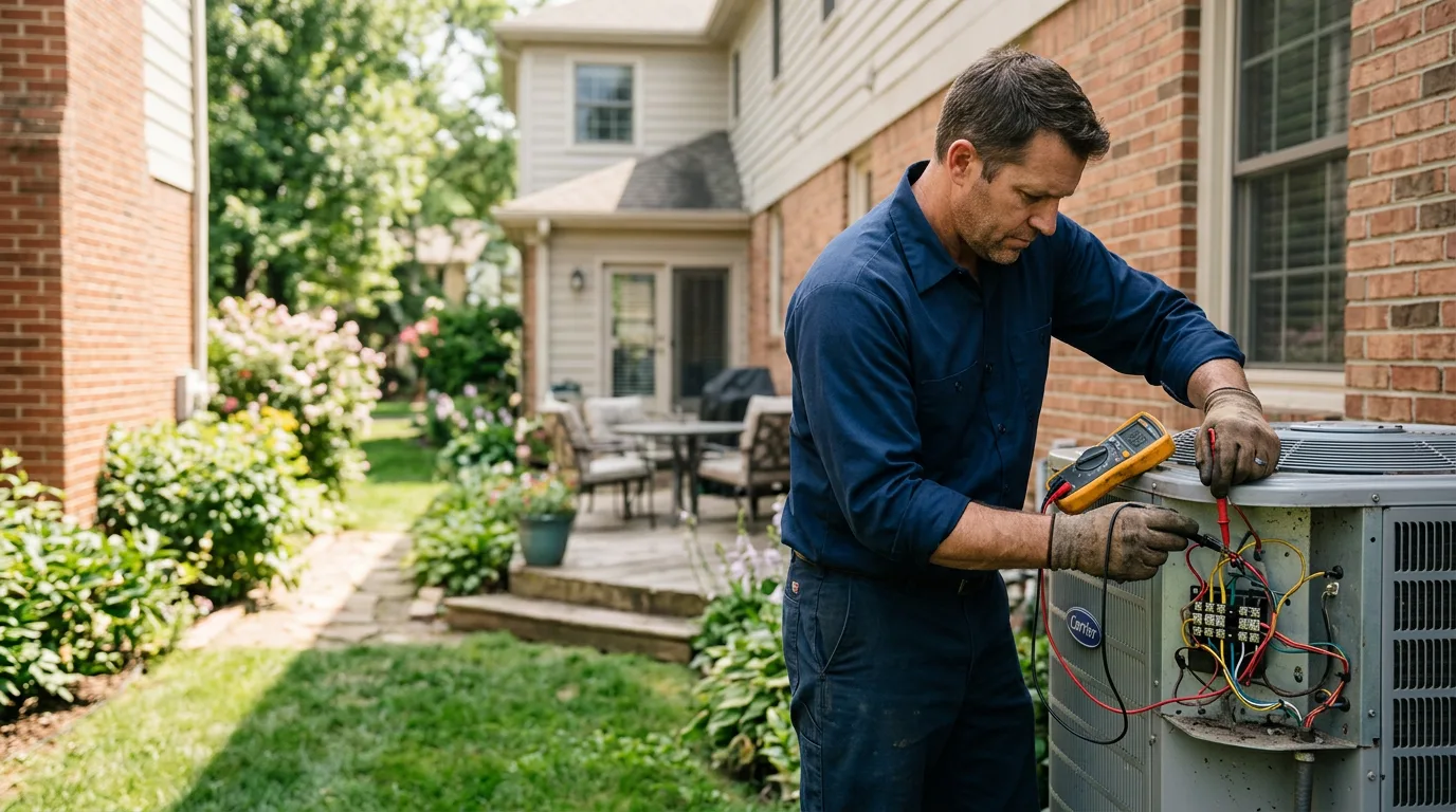 HVAC technician working near Rock Tavern, NY